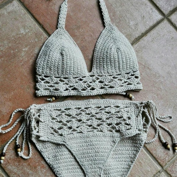 crochet bikini set forever 21